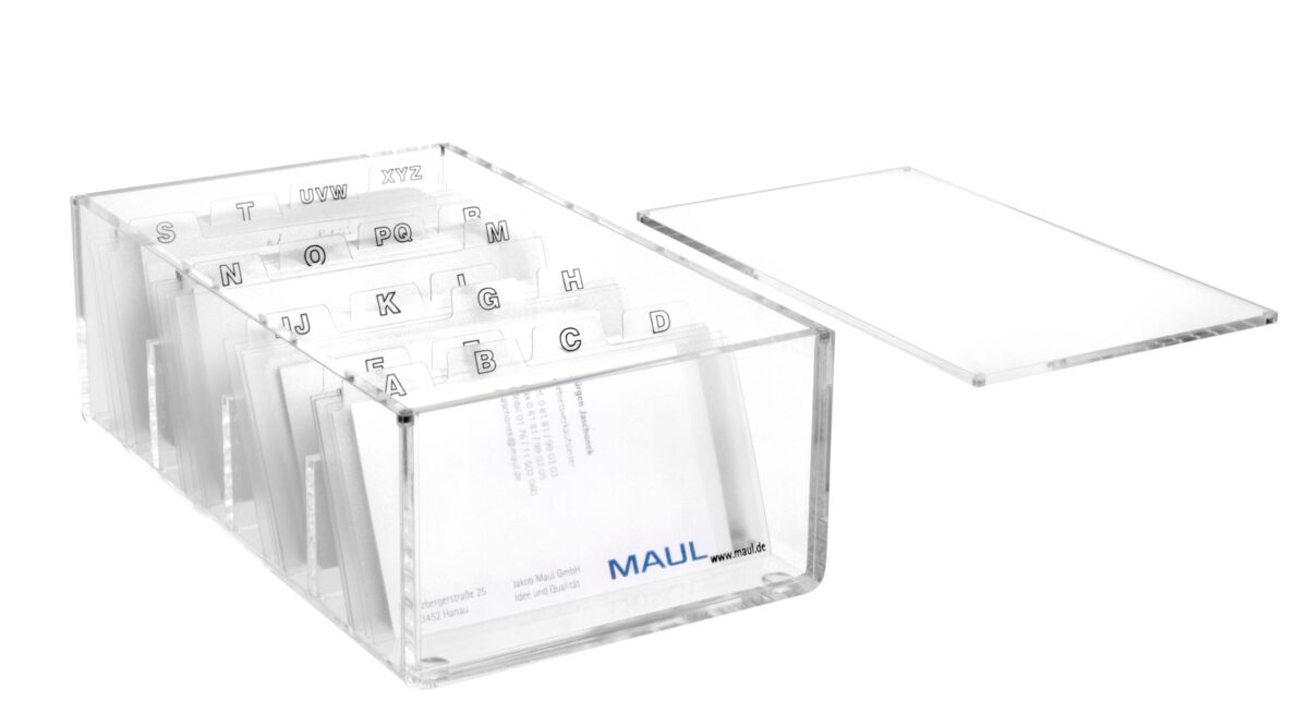 MAUL Visitenkartenbox 1956305 Acryl – Hochwertig & günstig bei ShopDeca
