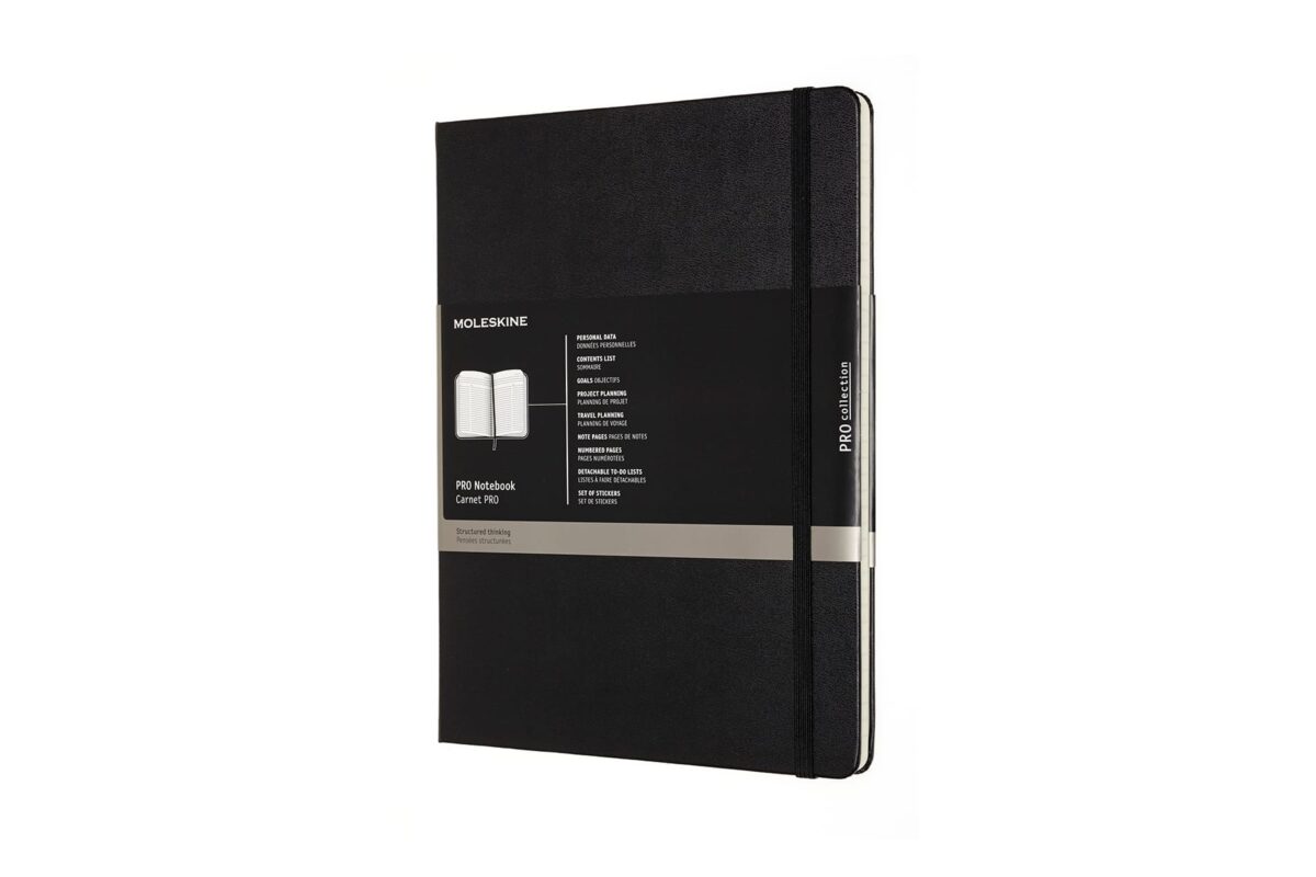 MOLESKINE Notizbuch Pro 25x1,5x19cm 620800 schwarz, 192 Seiten – Hochwertig & günstig bei ShopDeca