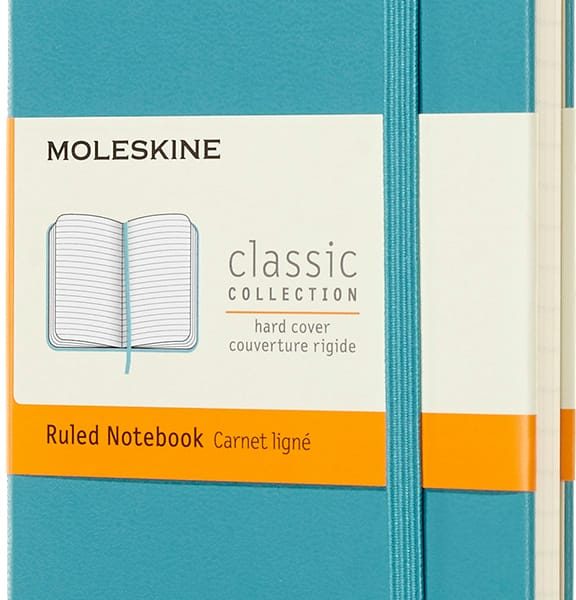 MOLESKINE Notizbuch P/A6 715246 liniert,HC,Riff Blau