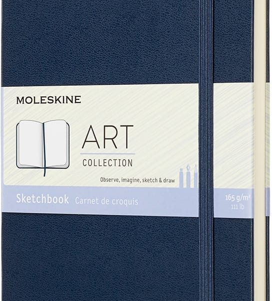 MOLESKINE Skizzenbuch L/A5 715611 165g, HC, Saphir