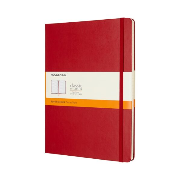 MOLESKINE Notizbuch XL 855082 Liniert,HardCover,Scharlach