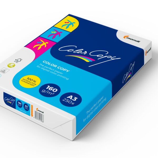 MONDI Color Copy Paper A3 88008635 160g, weiss 250 Blatt