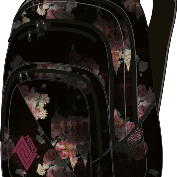NITRO Rucksack Stash 29, black rose 878011-086 schwarz 49x30x22cm