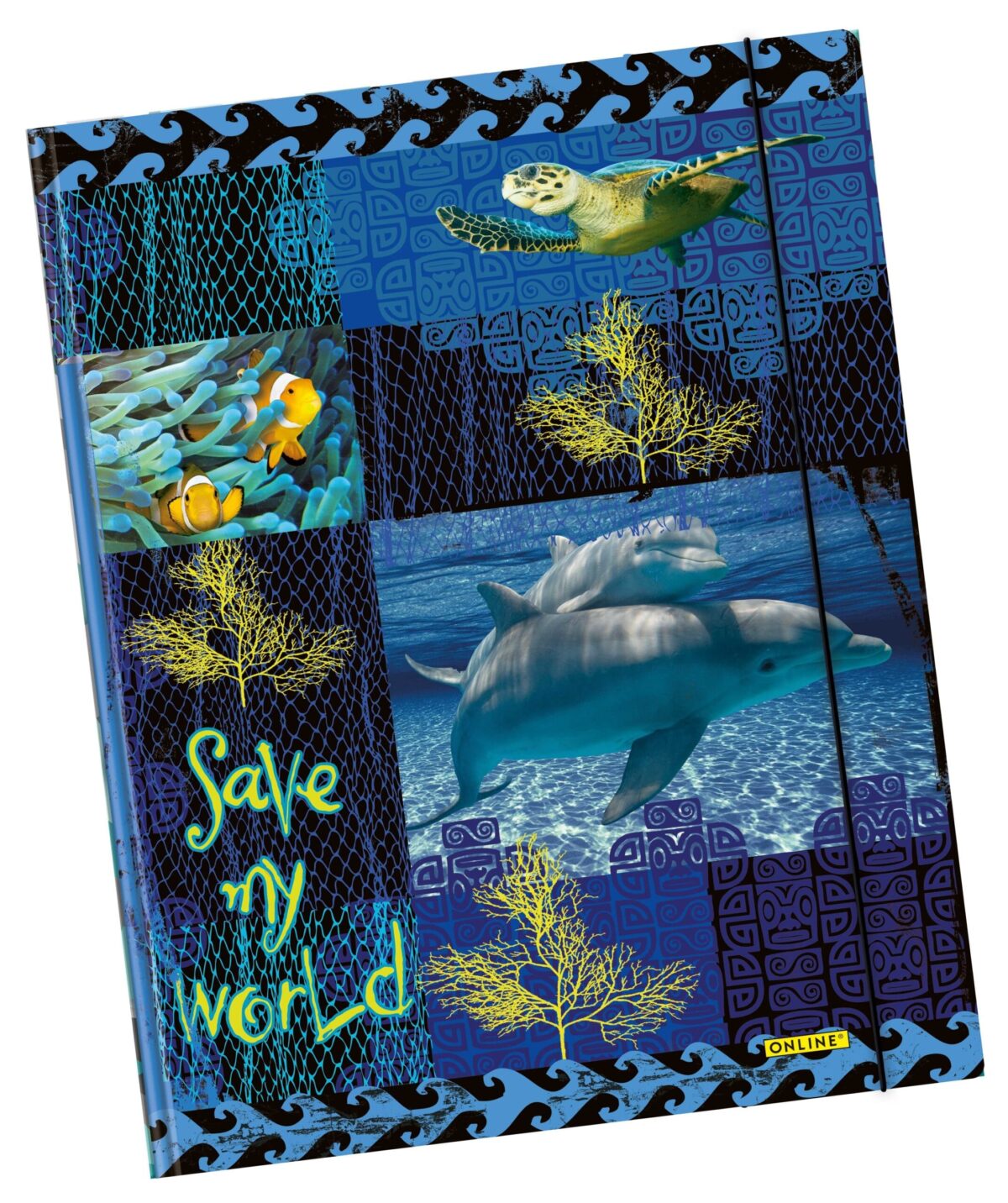ONLINE Gummizugmappe A4 07912/6 Save My World – Hochwertig & günstig bei ShopDeca