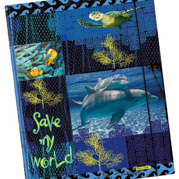 ONLINE Gummizugmappe A4 07912/6 Save My World