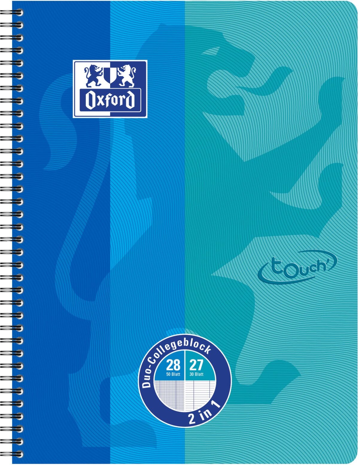 OXFORD Collegeblock Duo Touch A4+ 400101422 liniert, 90g 50/30 Blatt – Hochwertig & günstig bei ShopDeca