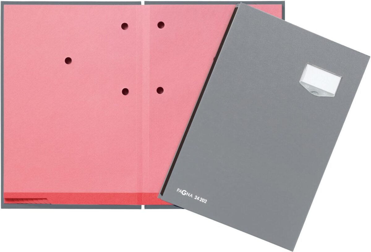 PAGNA Unterschriftenmappe De Luxe A4 24202-06 grau 20-teilig – Hochwertig & günstig bei ShopDeca