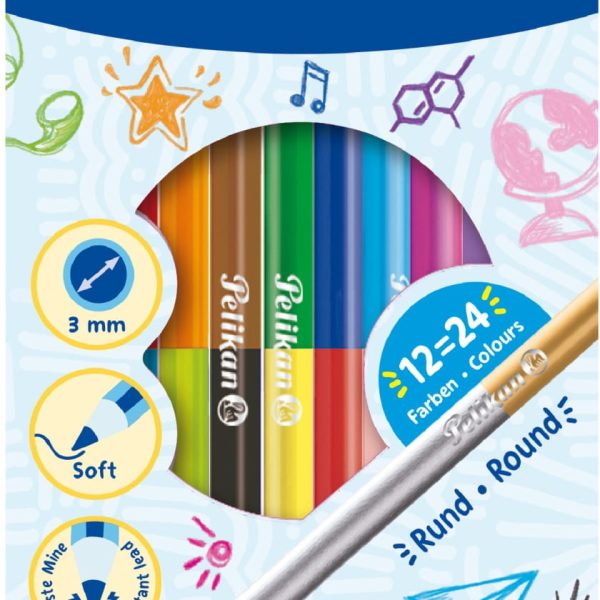 PELIKAN Buntstifte Bicolor 700146 12 Stiften