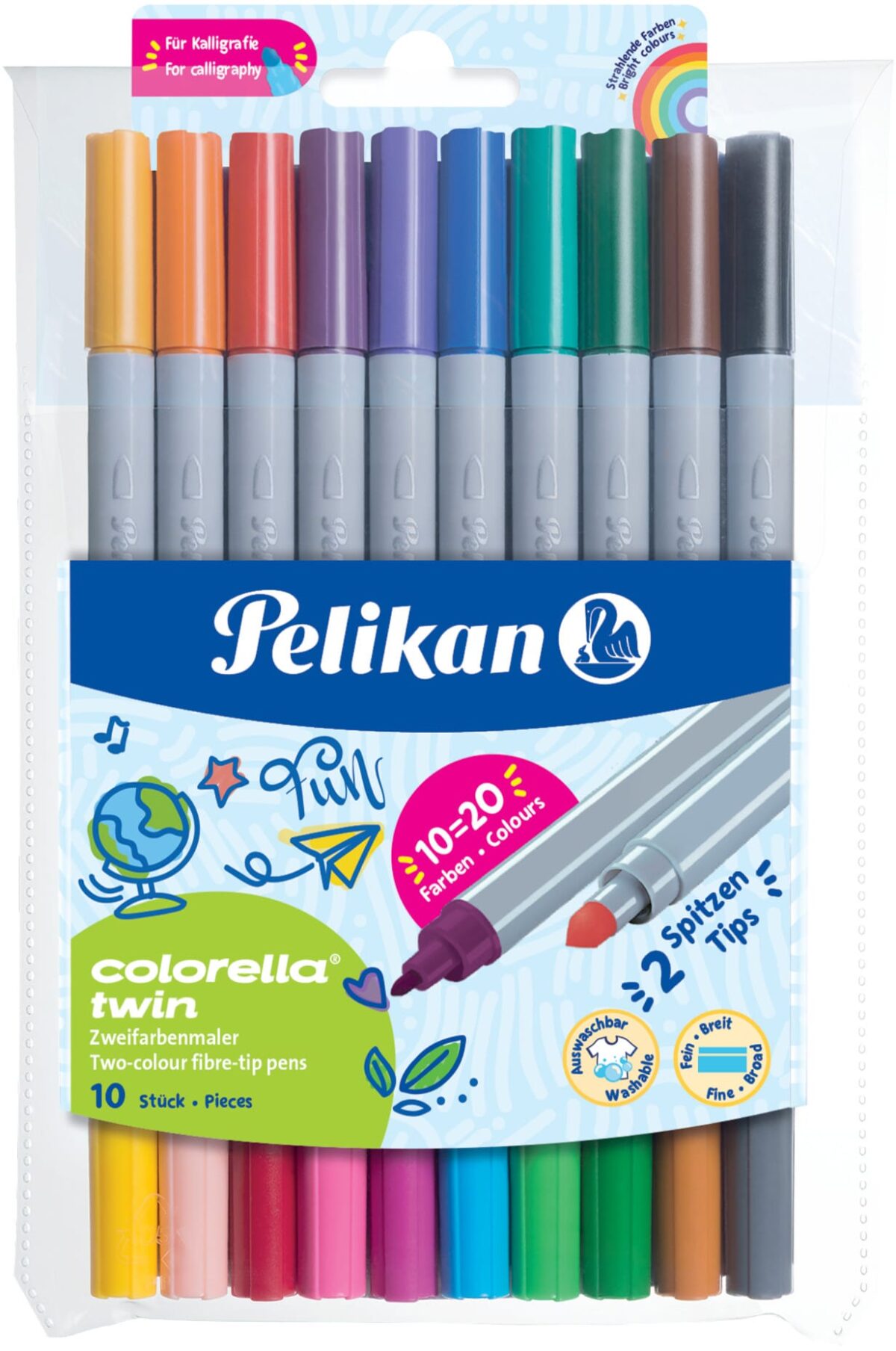 PELIKAN Colorella Twin 2mm C304/10 10er Etui – Hochwertig & günstig bei ShopDeca