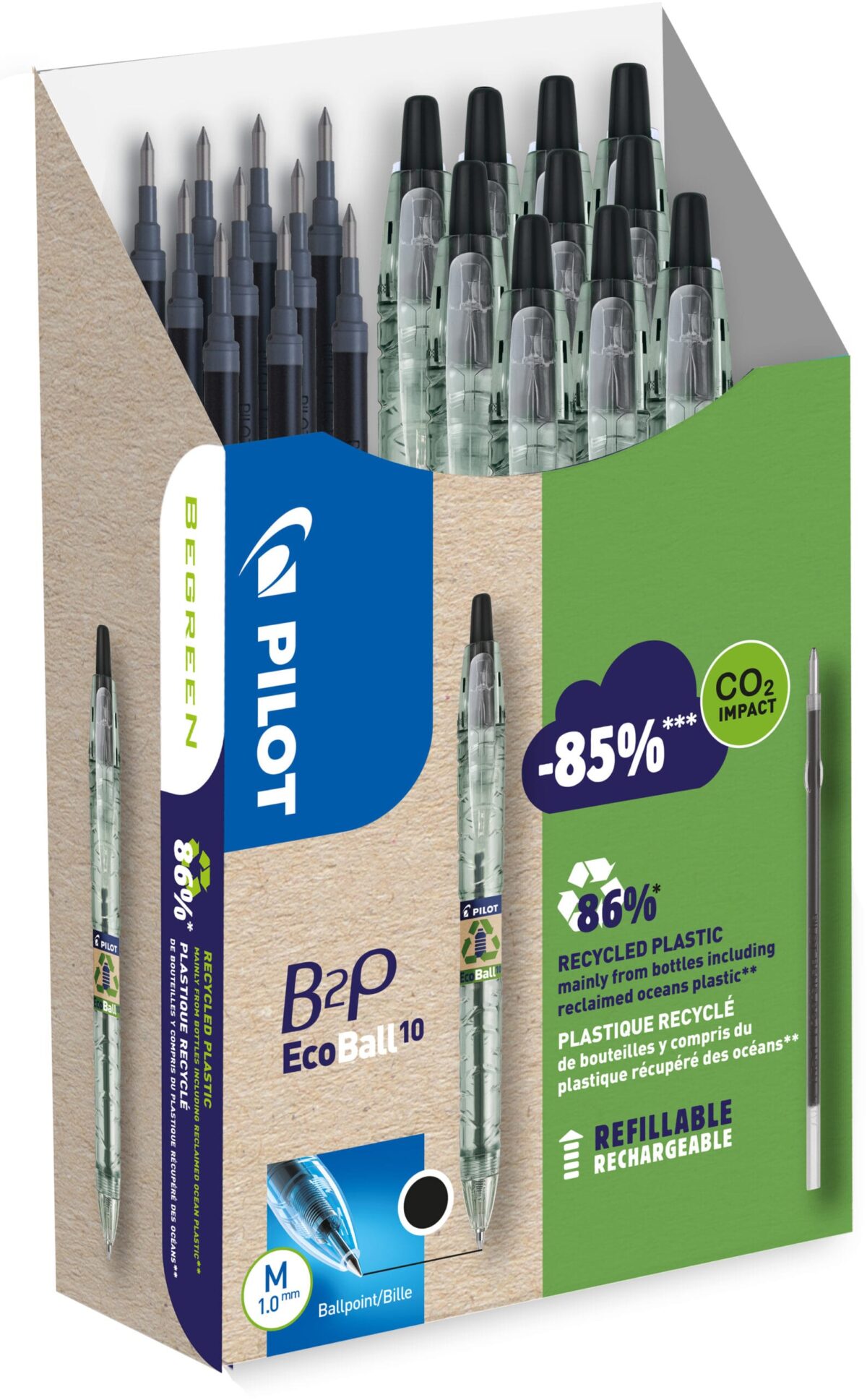 PILOT Begreen B2P Ecoball Greenpack 140.035.98 10+10 Refills schwarz – Hochwertig & günstig bei ShopDeca