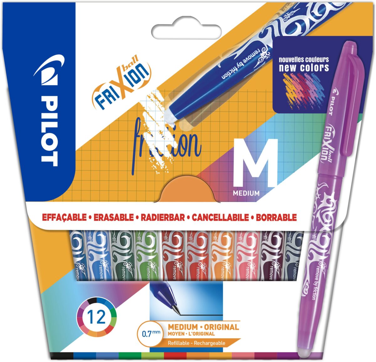 PILOT FriXion Ball 0.35mm 150.001.84 assortiert 10+2 Stück – Hochwertig & günstig bei ShopDeca