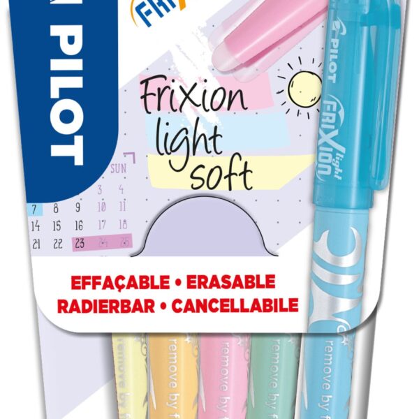 PILOT FriXion Light 3.3-4mm 170.006.97 soft - assortiert 6 Stück