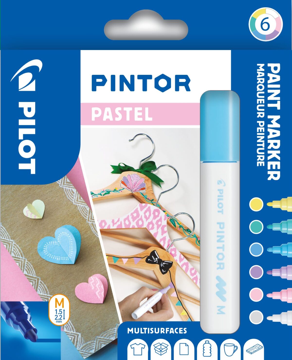 PILOT Marker Pintor Set Pastell M S6/0517474 6 Stifte – Hochwertig & günstig bei ShopDeca