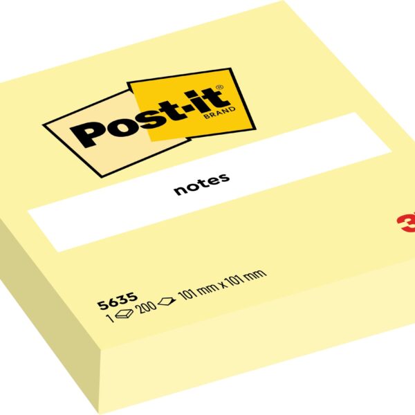 POST-IT Notes Extra Large 100x100mm 5635 gelb 200 Blatt