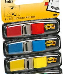 POST-IT Index schmal 11.9x43.2mm 683-4 4-farbig ass./4x35 Blatt