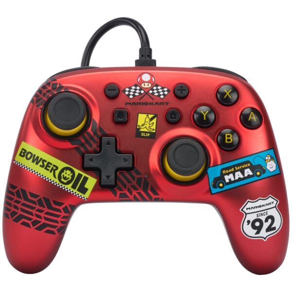 POWER A Wired Nano Controller NSW NSGP0124-01 Mario Kart, Racer Red