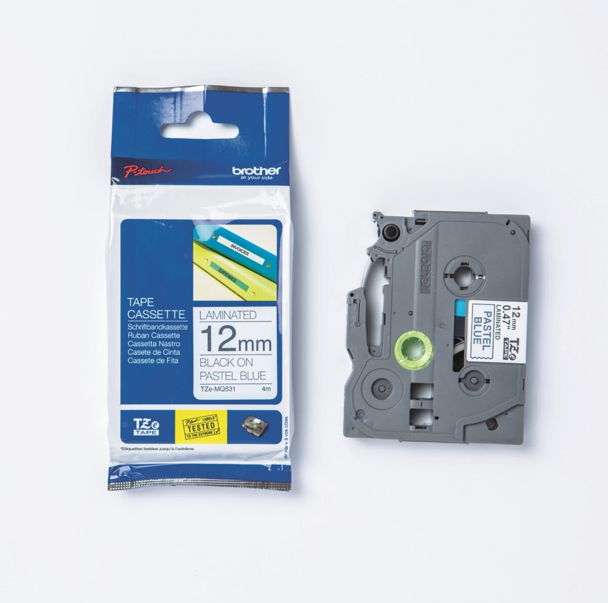 PTOUCH Band, laminiert schw/blau TZe-MQ531 PT-DV600VP 12 mm – Hochwertig & günstig bei ShopDeca