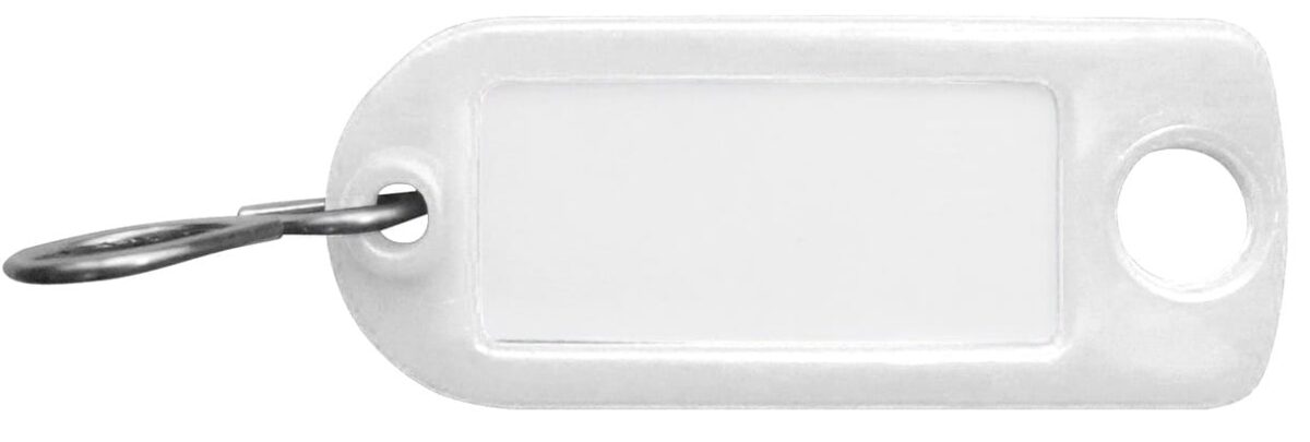 RIEFFEL SWITZERLAND Schlüssel-Anhänger 8034 FS TRANS. transparent 100 Stück – Hochwertig & günstig bei ShopDeca