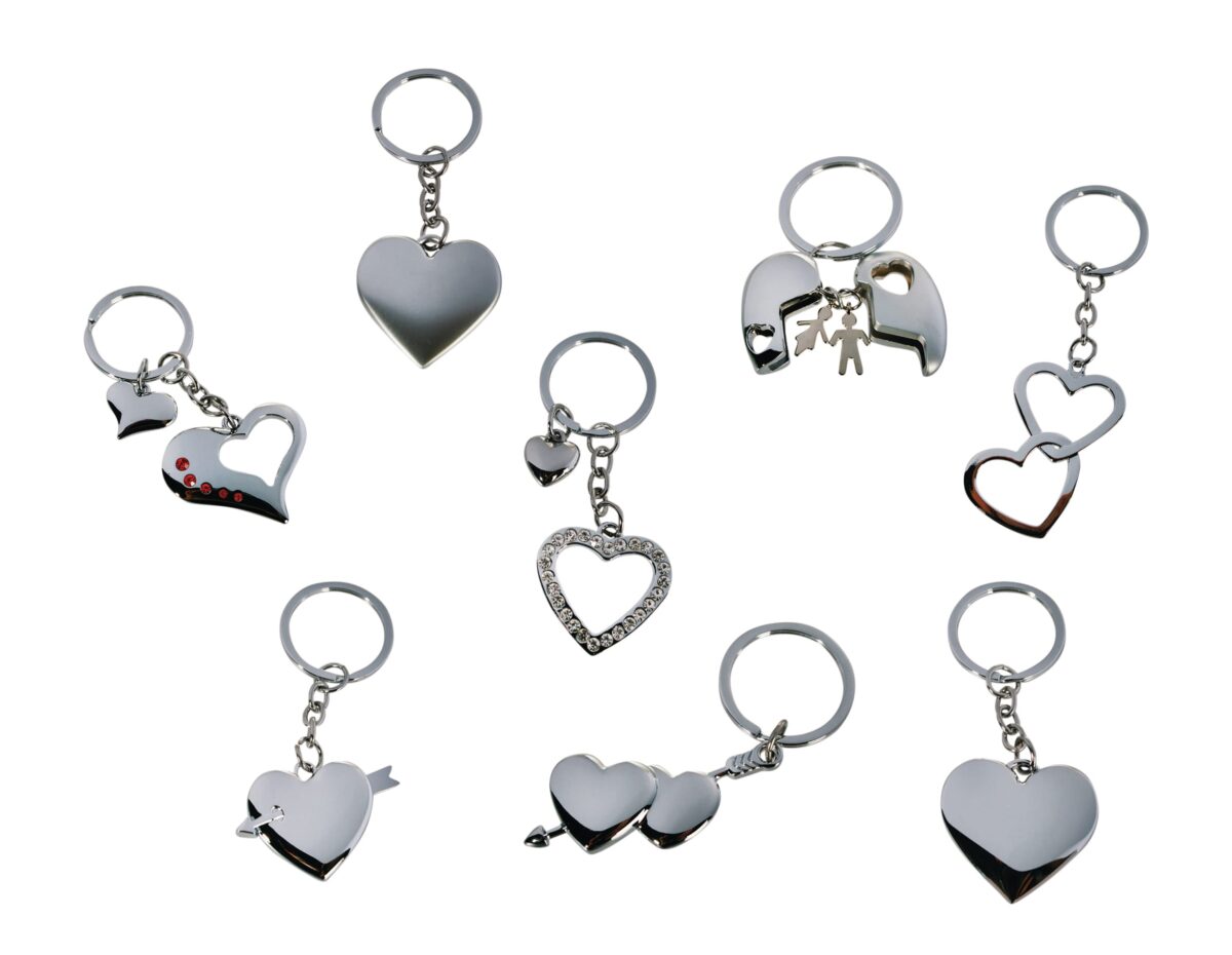 ROOST Schlüsselanhänger Herz 10010218 Metall, ass. 3cm – Hochwertig & günstig bei ShopDeca