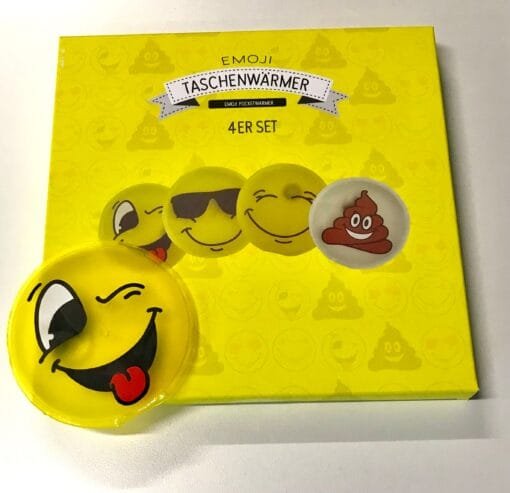 ROOST Taschenwärmer 4-Set 512609.8 Smiley, ass. 9cm