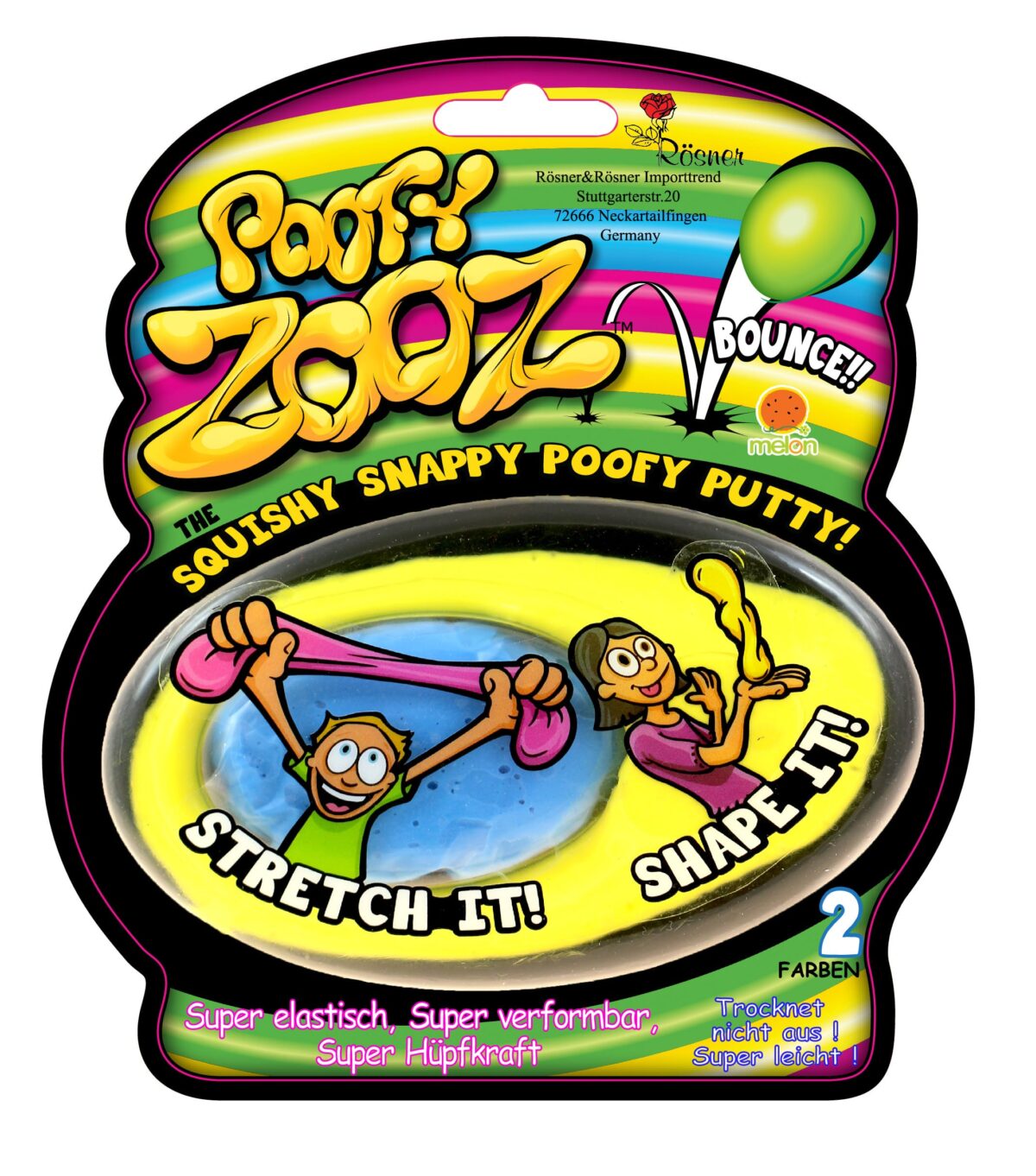ROOST Poofy Zooz 8008 150x50x180mm ass. – Hochwertig & günstig bei ShopDeca