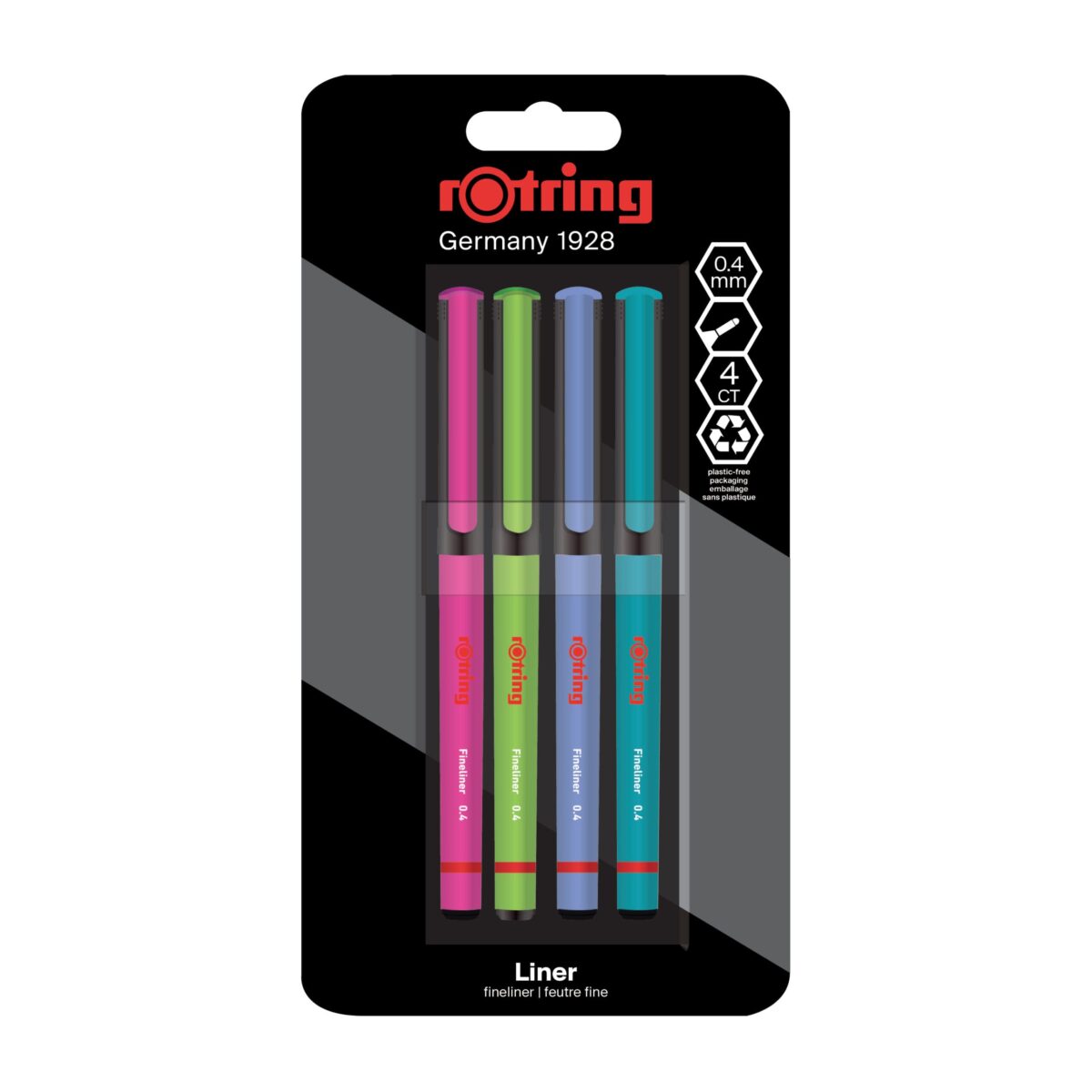 ROTRING Feinschreiber 0.4mm 2166331 4 Farben – Hochwertig & günstig bei ShopDeca