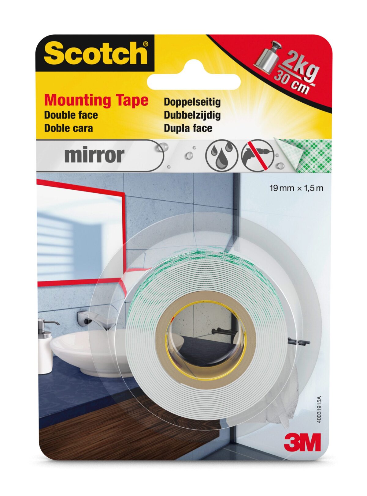 SCOTCH Montageband Mirror 19mmx1,5m 4496W-1915 -P – Hochwertig & günstig bei ShopDeca