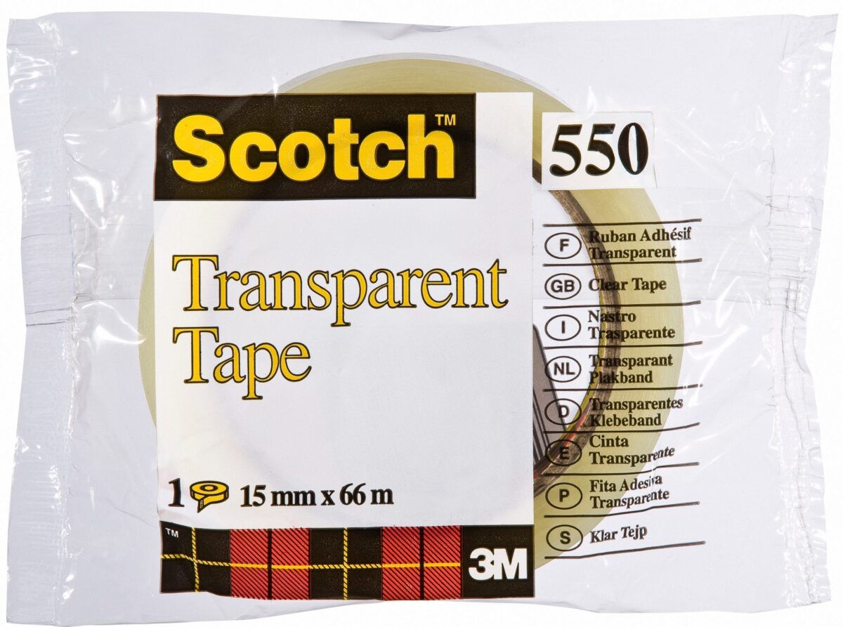SCOTCH Transparent Tape 550 15mmx66m 550/1566 – Hochwertig & günstig bei ShopDeca