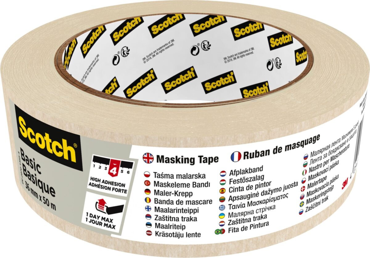 SCOTCH Abdeckband Basic 36mmx50m BASIC3650 beige – Hochwertig & günstig bei ShopDeca