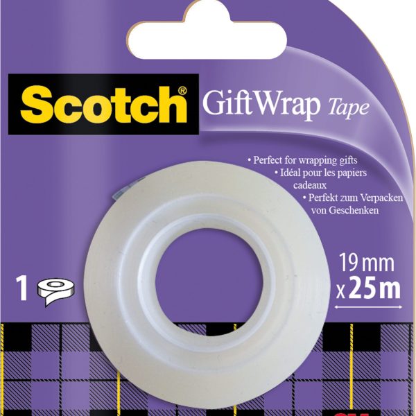 SCOTCH Gift Wrap Tape 19mmx25m GIFTWRAPR Refill