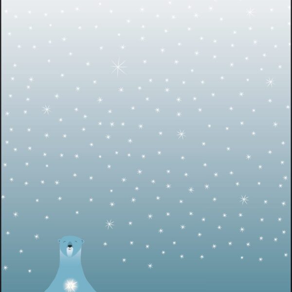 SIGEL Weihnachts-Motiv-Papier A4 DP259 Polar bear with candle