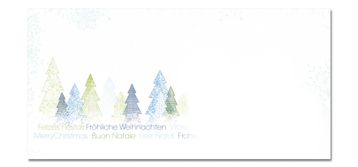 SIGEL Weihnachts-Umschlag Trees DU090 DIN lang (110x220 mm) 25 Stück – Hochwertig & günstig bei ShopDeca