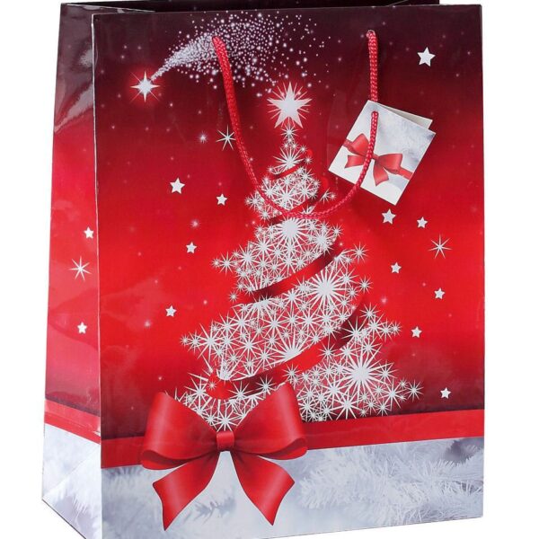 SIGEL Geschenktasche Sparkling Tree GT022 Glanz 260x330x120mm 5 Stk.