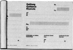 SIMPLEX Quittungen D/F/I A10 16367 D/F/I 50 Blatt