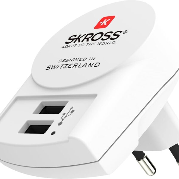 SKROSS Euro USB Charger (2xA) 1.302421
