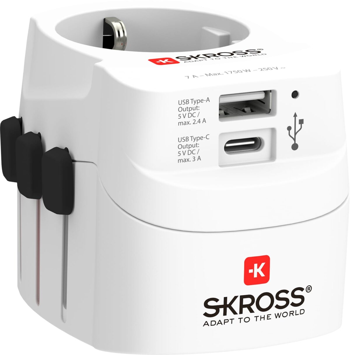 SKROSS World Travel Adapter 1.302462 PRO Light USB (AC) – Hochwertig & günstig bei ShopDeca