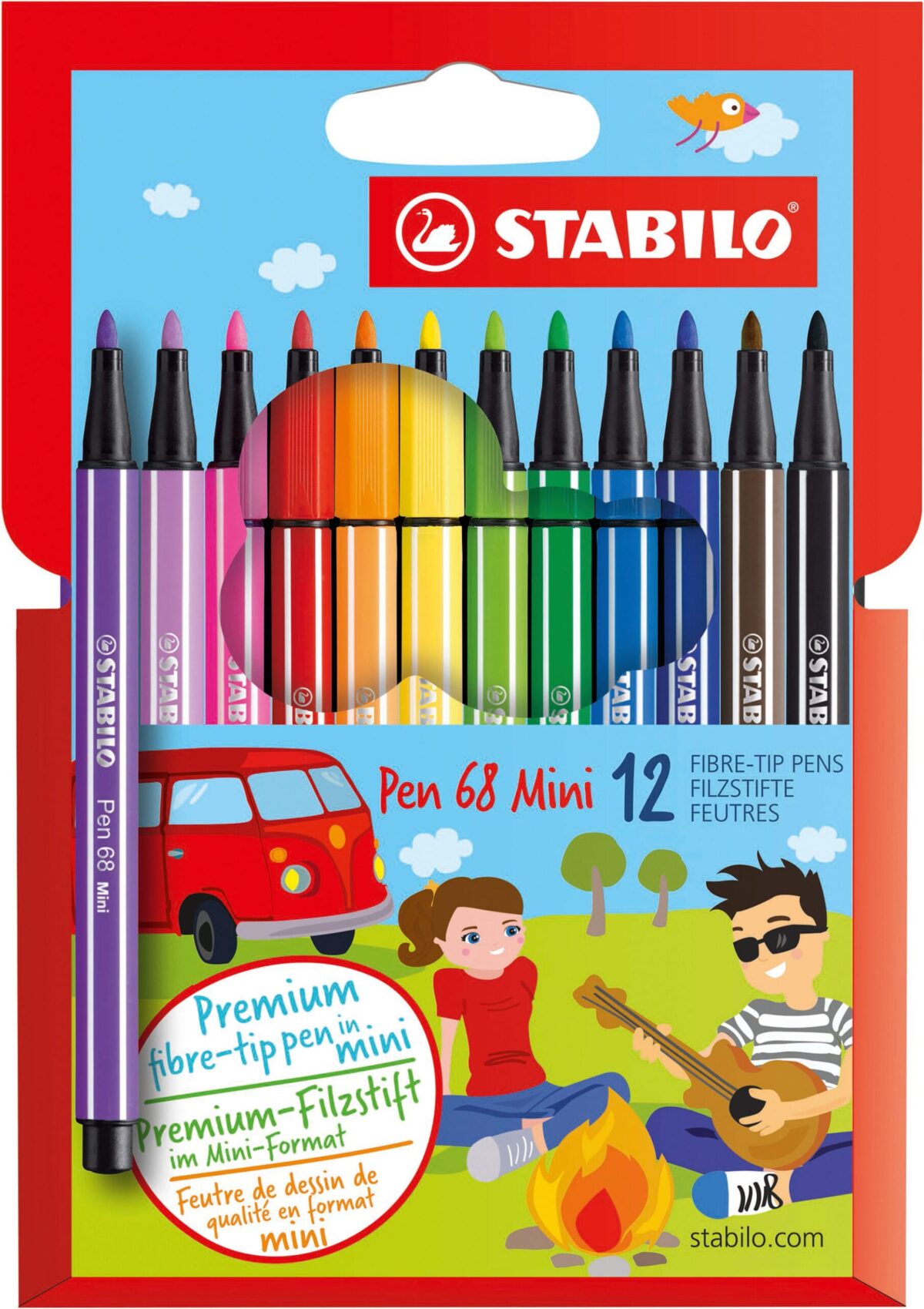 STABILO Fasermaler Pen 68 668/12 12 Farben, Etui – Hochwertig & günstig bei ShopDeca