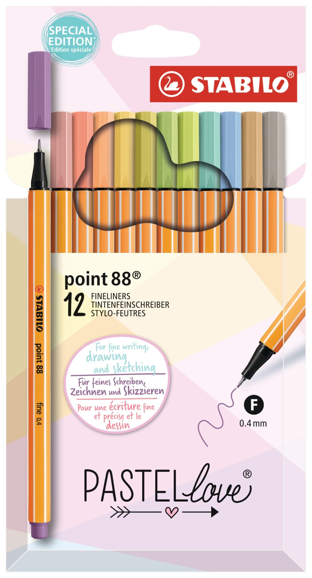 STABILO Fasermaler Pen 88 1mm 88/12-7-7 Pastellove 12 Stück – Hochwertig & günstig bei ShopDeca