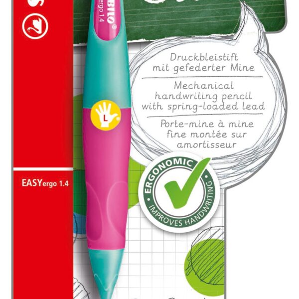 STABILO EASYergo Start L B-46890-3 türkis/neonrosa