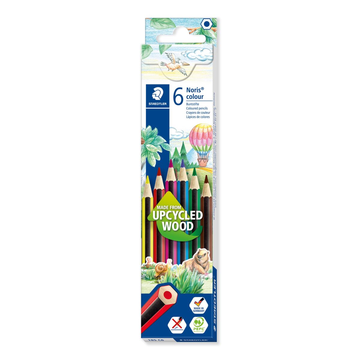 STAEDTLER Farbstifte 185C6 upcycled Wood 6 Stück – Hochwertig & günstig bei ShopDeca