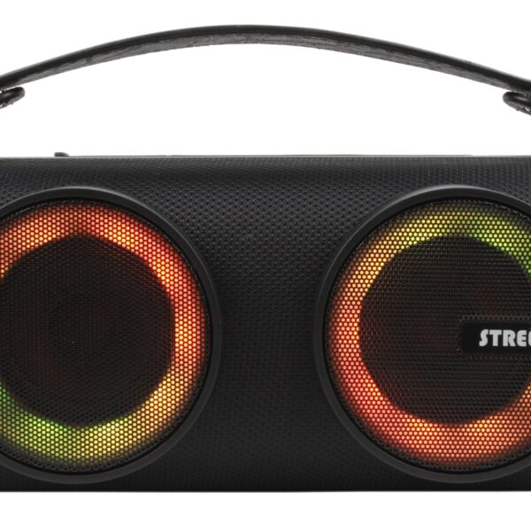 STREETZ BT Boombox 2x4 W CMB-100 Black,AUX,USB flash,LED