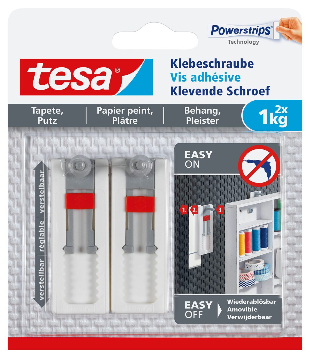 TESA Verstell. Klebeschraube 1 kg 777750000 Tapete & Putz – Hochwertig & günstig bei ShopDeca
