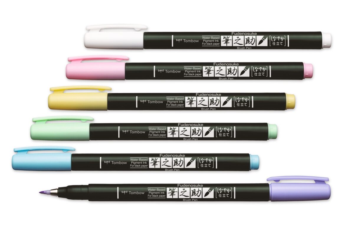TOMBOW Kalligraphie-Set WS-BS WS-BS-6P Fudenosuke, pastel 6 Stück – Hochwertig & günstig bei ShopDeca