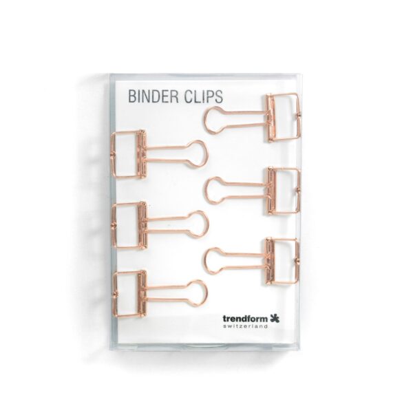 TRENDFORM Binder Clips 19mm SY0420 6er Set kupfer