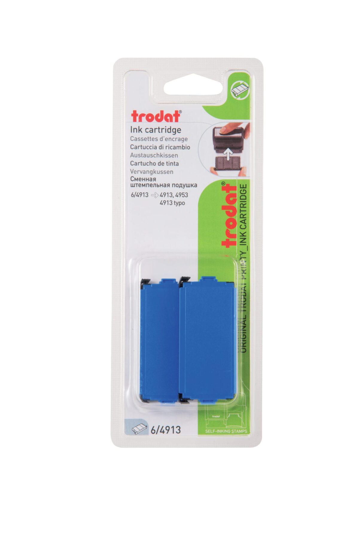 TRODAT Stempelkissen 6/4913EKBLB blau 2 Stück – Hochwertig & günstig bei ShopDeca