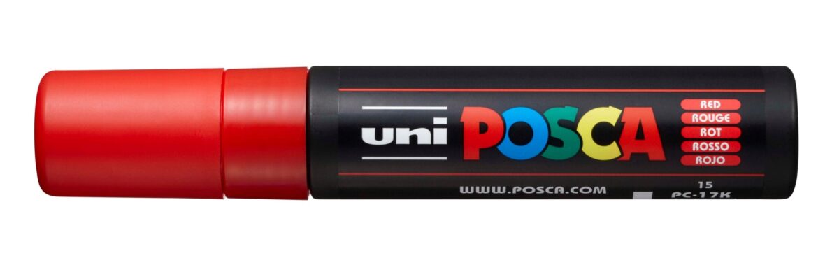 UNI-BALL Posca Marker 15mm PC-17K RED rot – Hochwertig & günstig bei ShopDeca