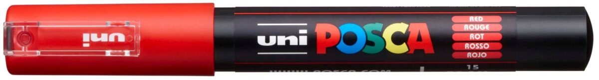 UNI-BALL Posca Marker 0.7mm PC-1M RED rot – Hochwertig & günstig bei ShopDeca