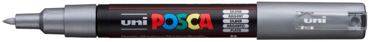 UNI-BALL Posca Marker 0.7mm PC-1M SILVER silber – Hochwertig & günstig bei ShopDeca