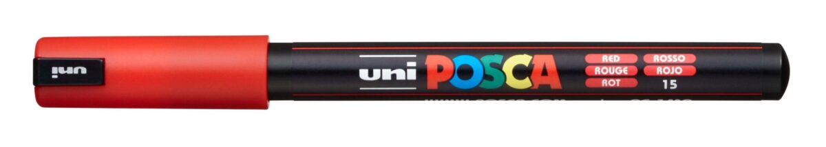 UNI-BALL Posca Fineliner 0,7mm PC-1MR RED rot – Hochwertig & günstig bei ShopDeca