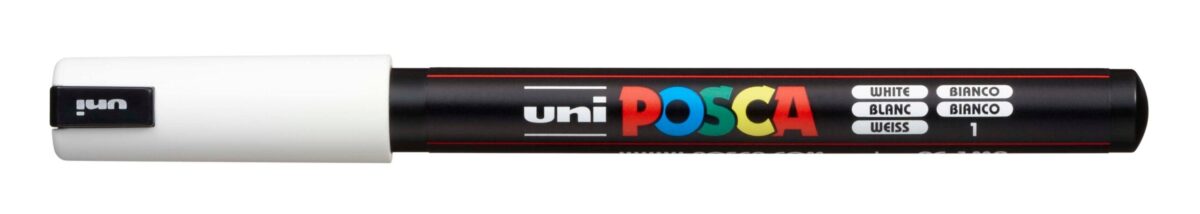 UNI-BALL Posca Fineliner 0,7mm PC-1MR WHITE weiss – Hochwertig & günstig bei ShopDeca